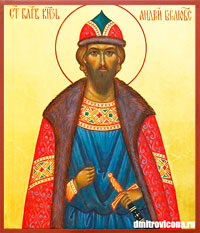 икона Святой Благоверный князь Андрей Боголюбский