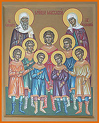 икона святые мученики Маккавейские