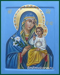 икона Богородица Неувядаемый Цвет