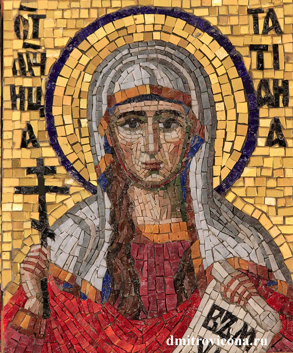 мозаичное панно святая мученица Татьяна