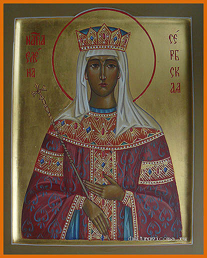 икона святая блаженная елена сербская